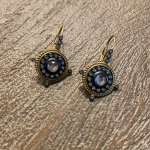 Frieda Rothman gold vermeil anchor earrings